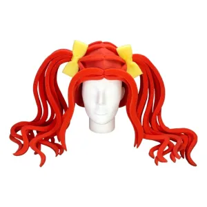 FOAM PARTY HATS: Double Ponytail Wig - Comics Cosplay - Cosplay Wigs - Fun Wig - Costume Wig - Blonde Wig - Crazy Hat Day