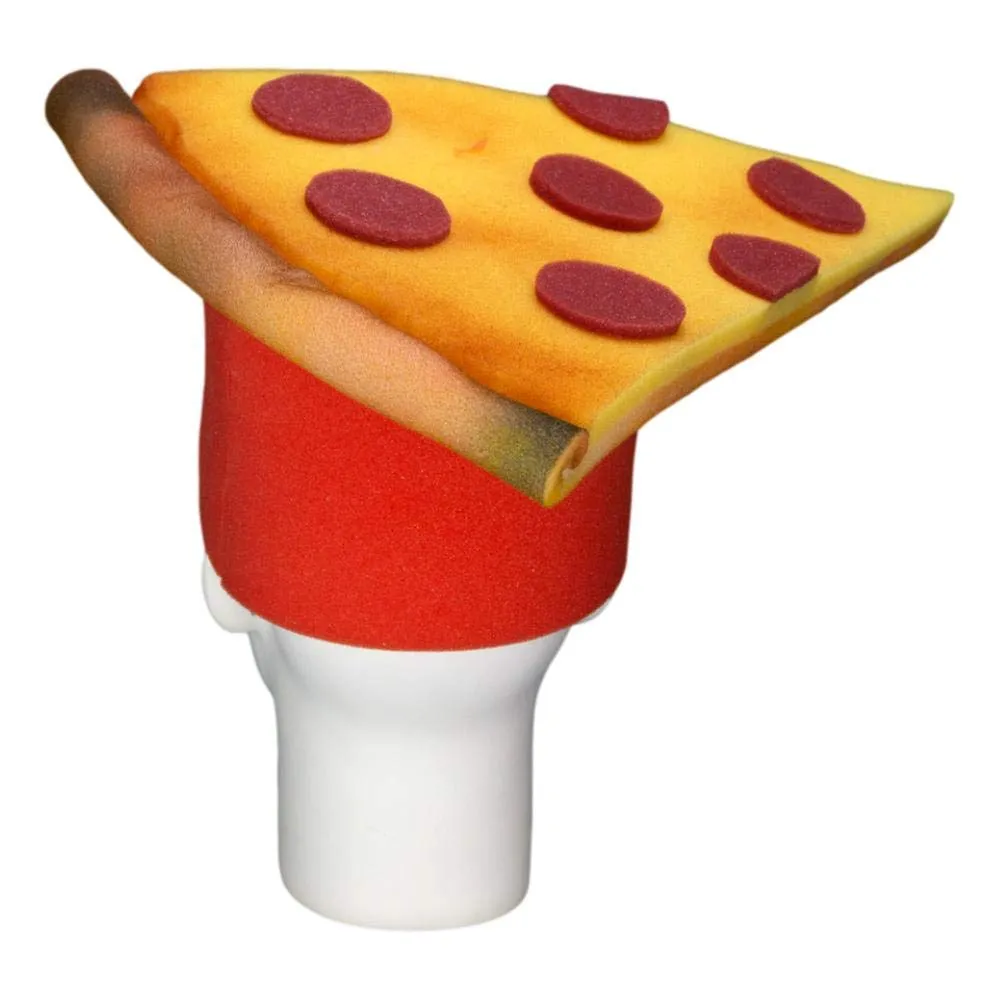 FOAM PARTY HATS: Pizza Slice Hat - Pizza Lover Hat - Pizza Gift Hat - Pizza Party Hat - Pizza Hat for Adults and Kids - Funny Food Gift