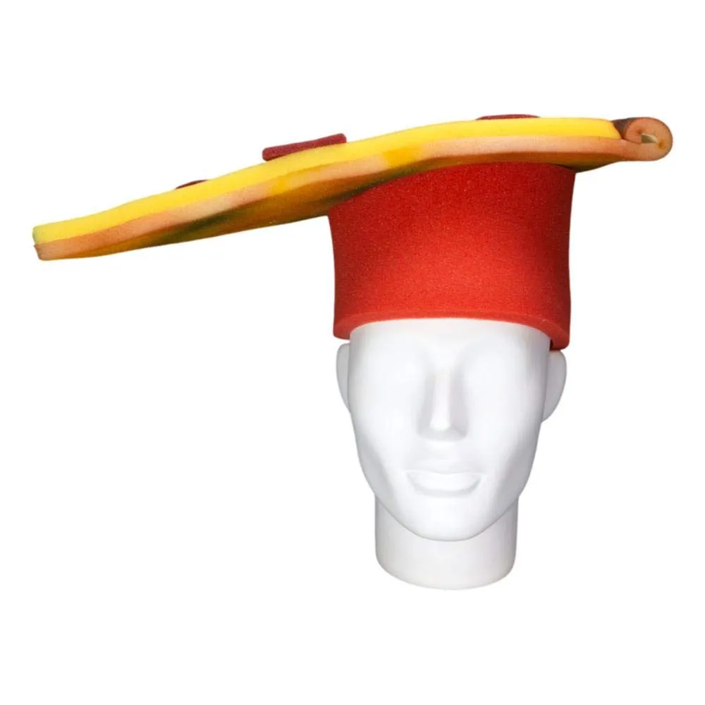 FOAM PARTY HATS: Pizza Slice Hat - Pizza Lover Hat - Pizza Gift Hat - Pizza Party Hat - Pizza Hat for Adults and Kids - Funny Food Gift