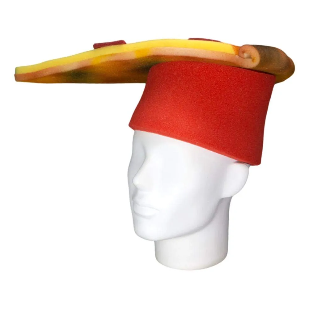 FOAM PARTY HATS: Pizza Slice Hat - Pizza Lover Hat - Pizza Gift Hat - Pizza Party Hat - Pizza Hat for Adults and Kids - Funny Food Gift