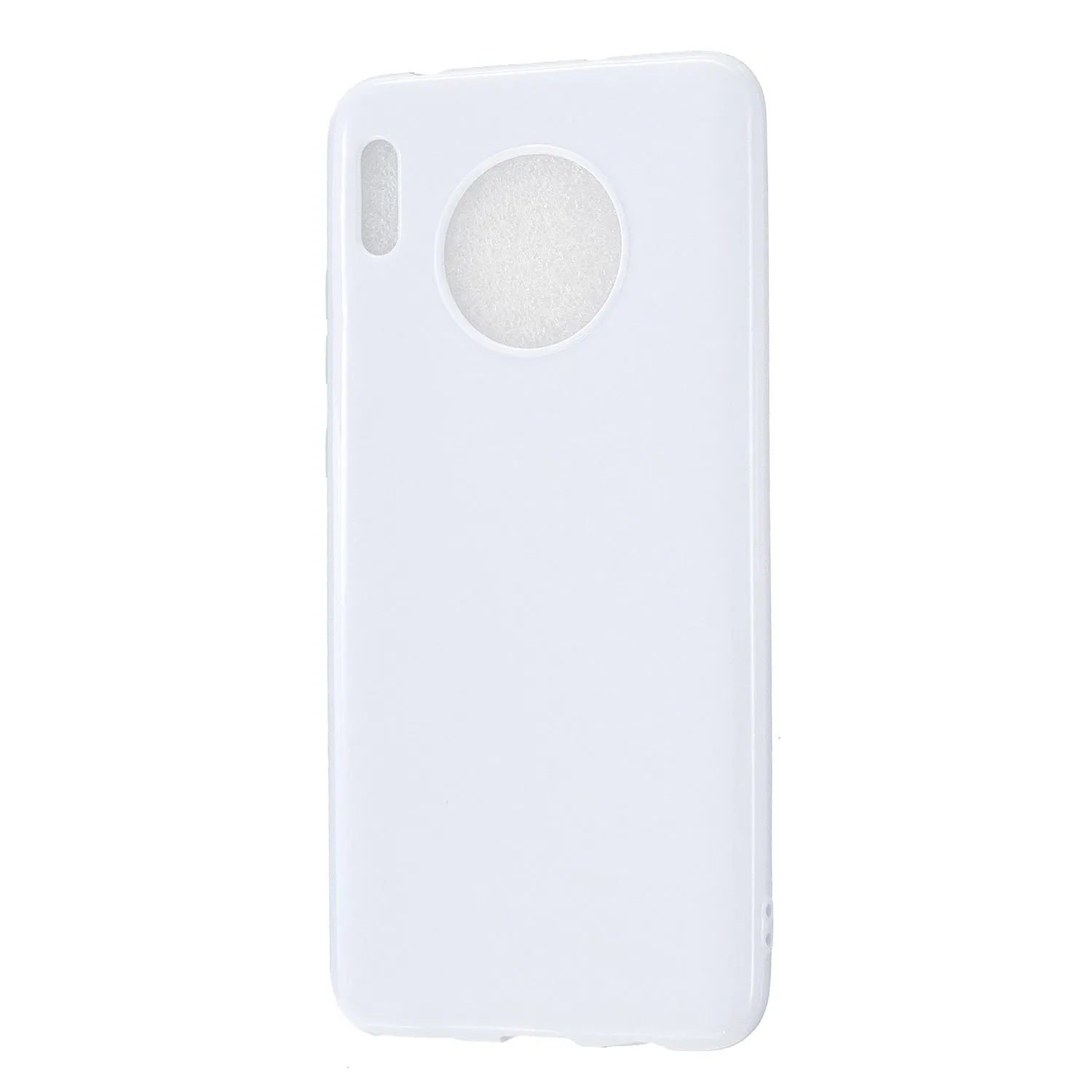 For HUAWEI Mate 30/30 Lite/30 Pro Cellphone Case Simple Profile Soft TPU Shock-Absorption Phone Cover Fluorescent green