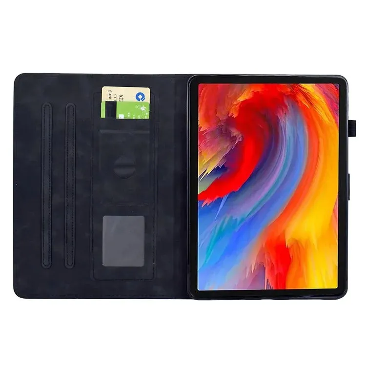 For Lenovo Tab M11 / Xiaoxin Pad 11 2024 Case Flower Bird Imprinted Card Holder Leather Tablet Cover