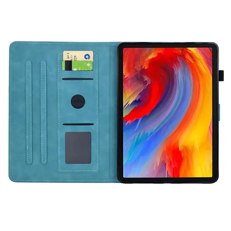 For Lenovo Tab M11 / Xiaoxin Pad 11 2024 Case Flower Bird Imprinted Card Holder Leather Tablet Cover