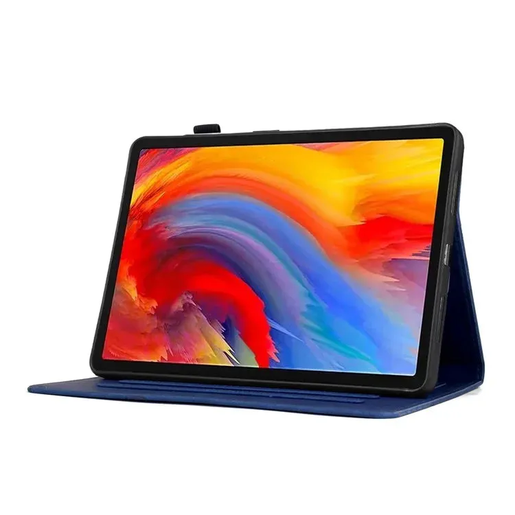 For Lenovo Tab M11 / Xiaoxin Pad 11 2024 Case Flower Bird Imprinted Card Holder Leather Tablet Cover