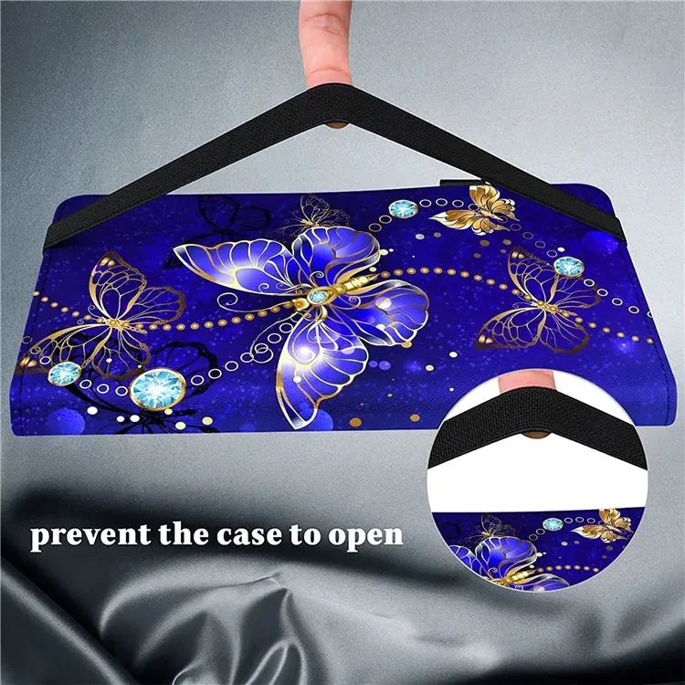 For Lenovo Tab Plus Case Pattern Printed Leather Tablet Cover with Card Slot