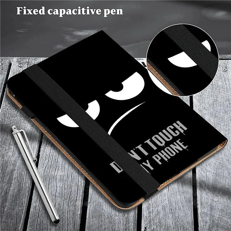 For Lenovo Tab Plus Case Pattern Printed Leather Tablet Cover with Card Slot