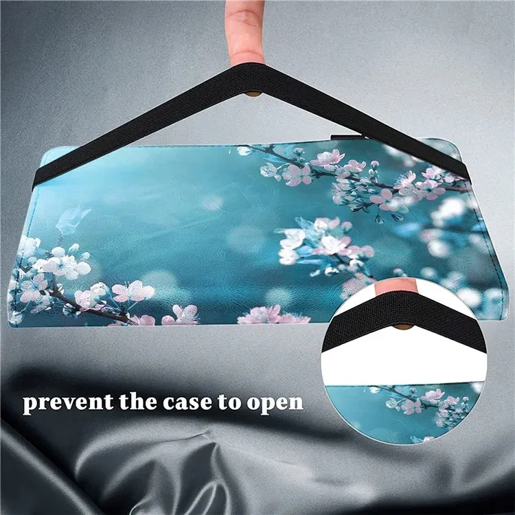 For Lenovo Tab Plus Case Pattern Printed Leather Tablet Cover with Card Slot