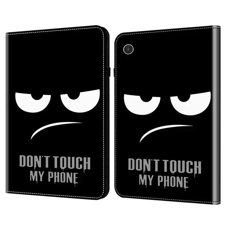 For Lenovo Tab Plus Case Pattern Printed Leather Tablet Cover with Card Slot
