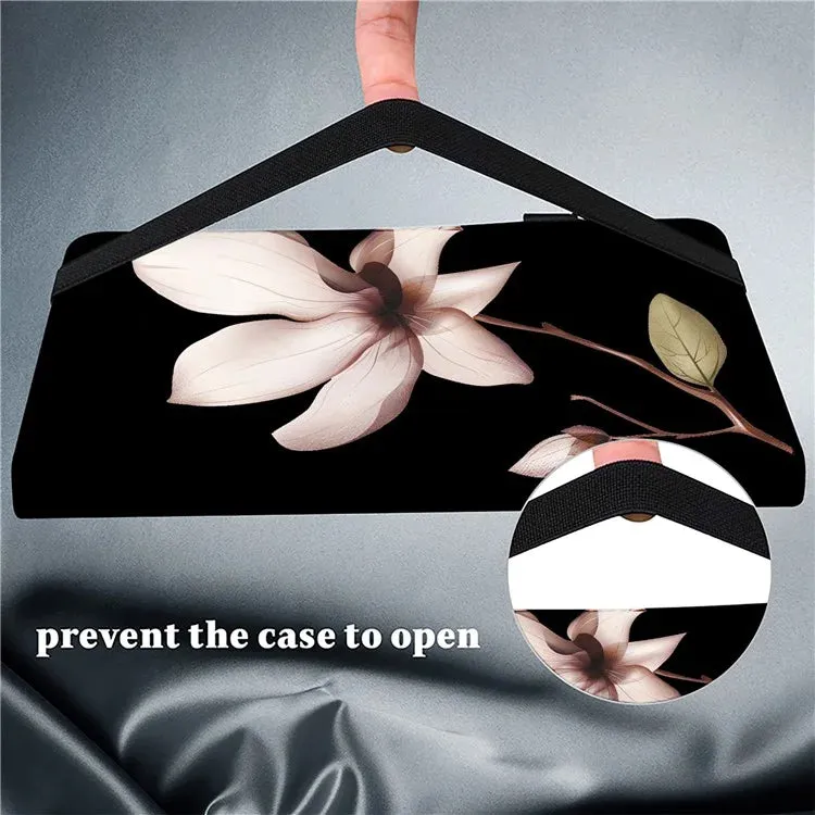 For Lenovo Tab Plus Case Pattern Printed Leather Tablet Cover with Card Slot