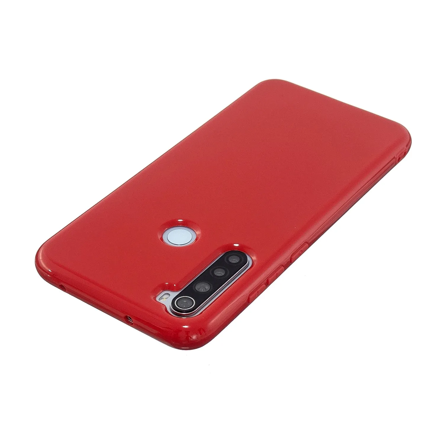 For Redmi Note 8/8 Pro Cellphone Cover 2.0mm Thickened TPU Case Camera Protector Anti-Scratch Soft Phone Shell Light blue