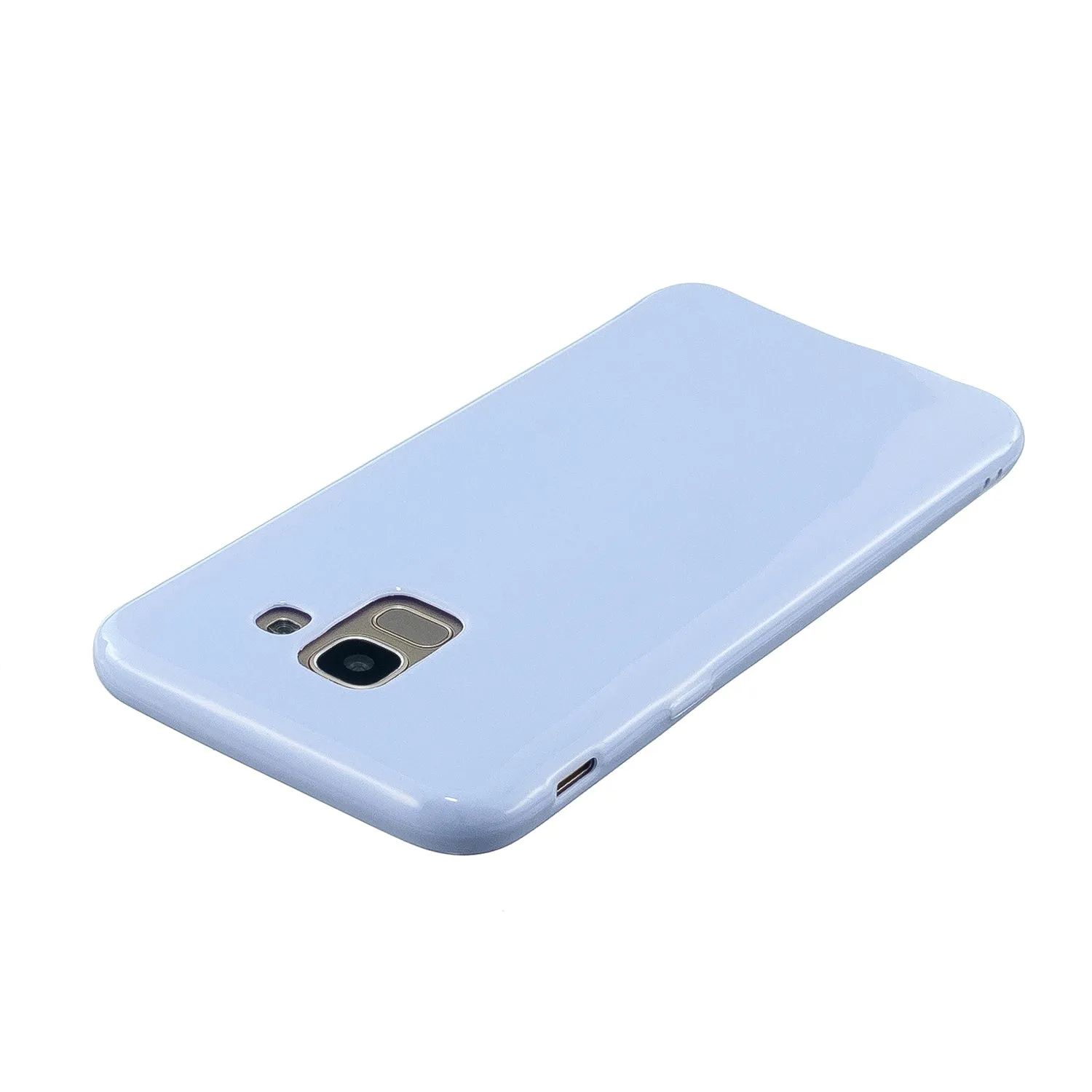 For Samsung A6/A6 Plus 2018 Smartphone Case Soft TPU Precise Cutouts Full Body Protection Mobile Phone Shell Milk white