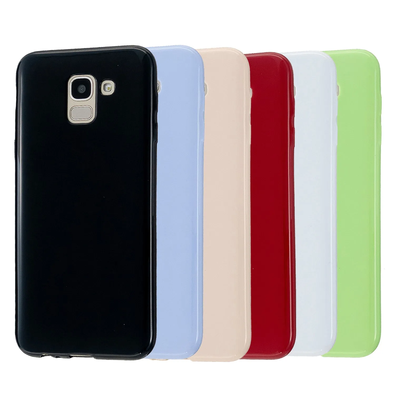 For Samsung A6/A6 Plus 2018 Smartphone Case Soft TPU Precise Cutouts Full Body Protection Mobile Phone Shell Milk white