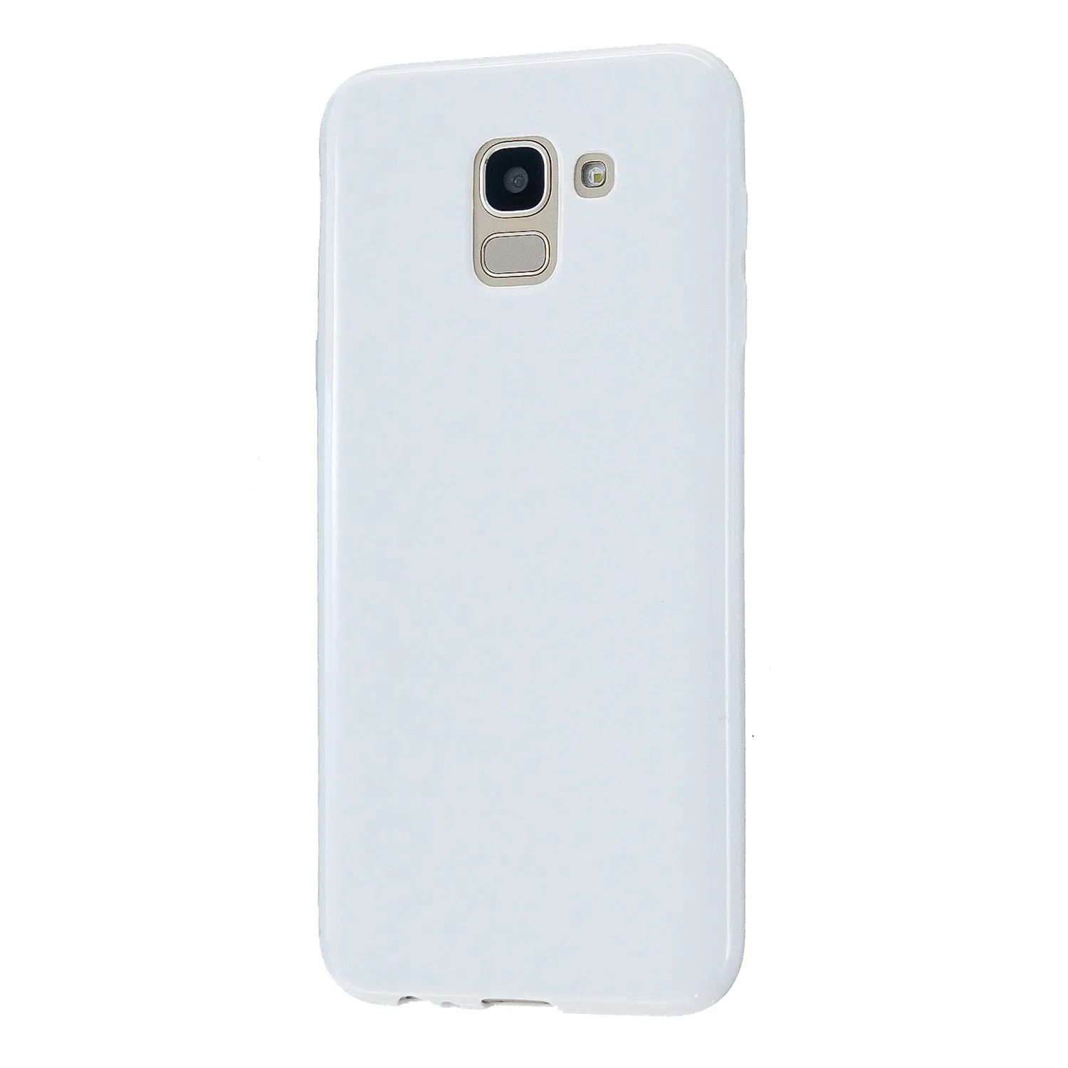 For Samsung A6/A6 Plus 2018 Smartphone Case Soft TPU Precise Cutouts Full Body Protection Mobile Phone Shell Milk white