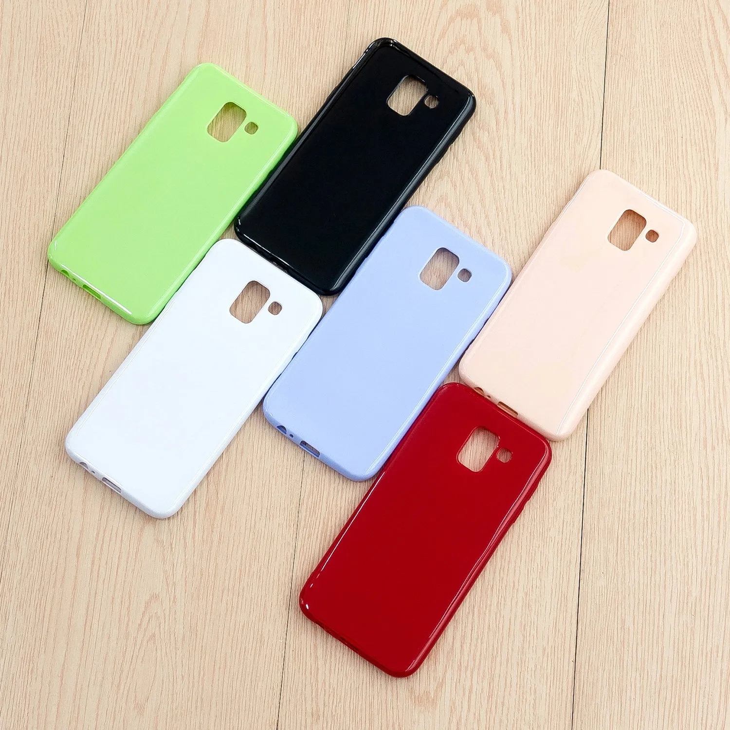 For Samsung A6/A6 Plus 2018 Smartphone Case Soft TPU Precise Cutouts Full Body Protection Mobile Phone Shell Milk white