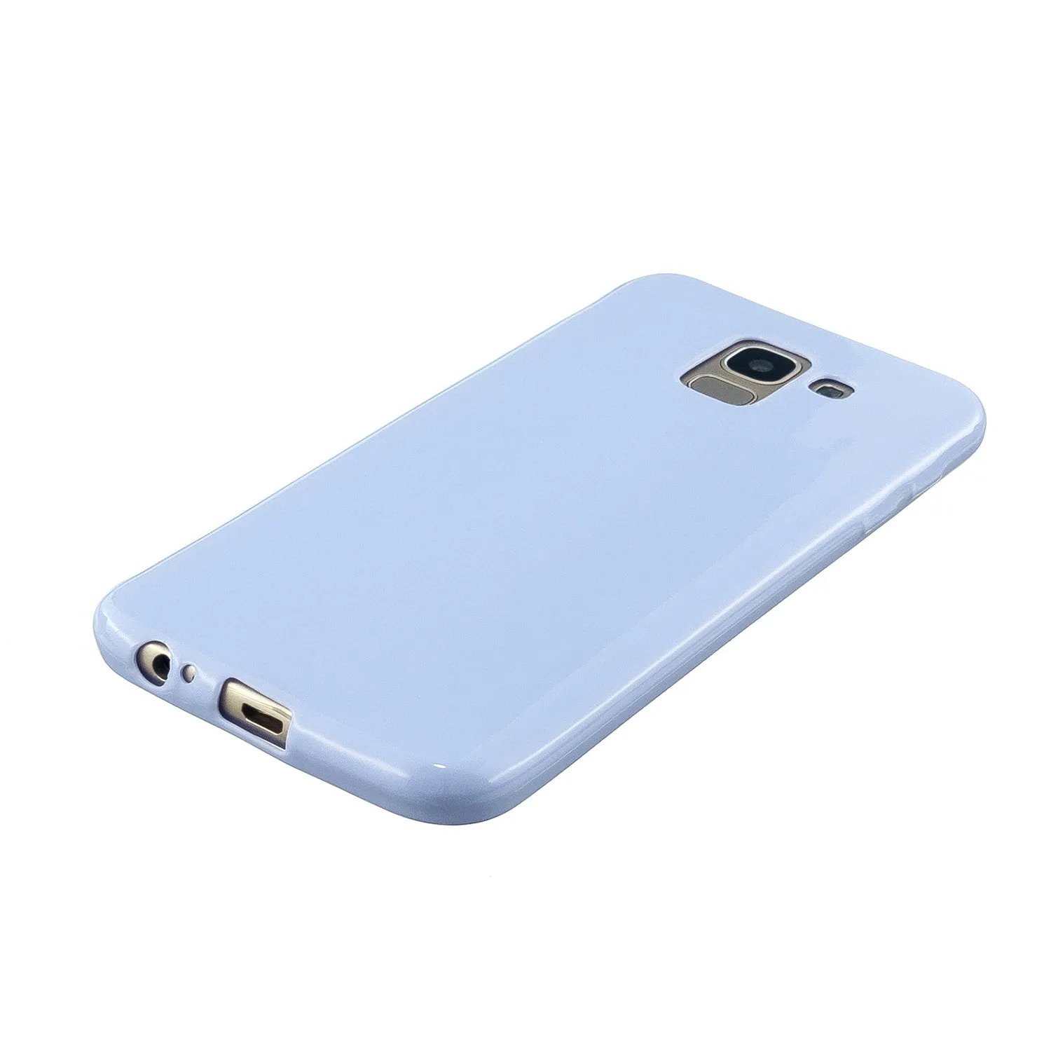 For Samsung A6/A6 Plus 2018 Smartphone Case Soft TPU Precise Cutouts Full Body Protection Mobile Phone Shell Milk white