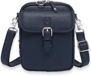 Forcipower Crossbody Leather Bag, Collaboraten1 Crossbody Leather Bag, Retro Large Capacity Casual Shoulder Messenger Bags