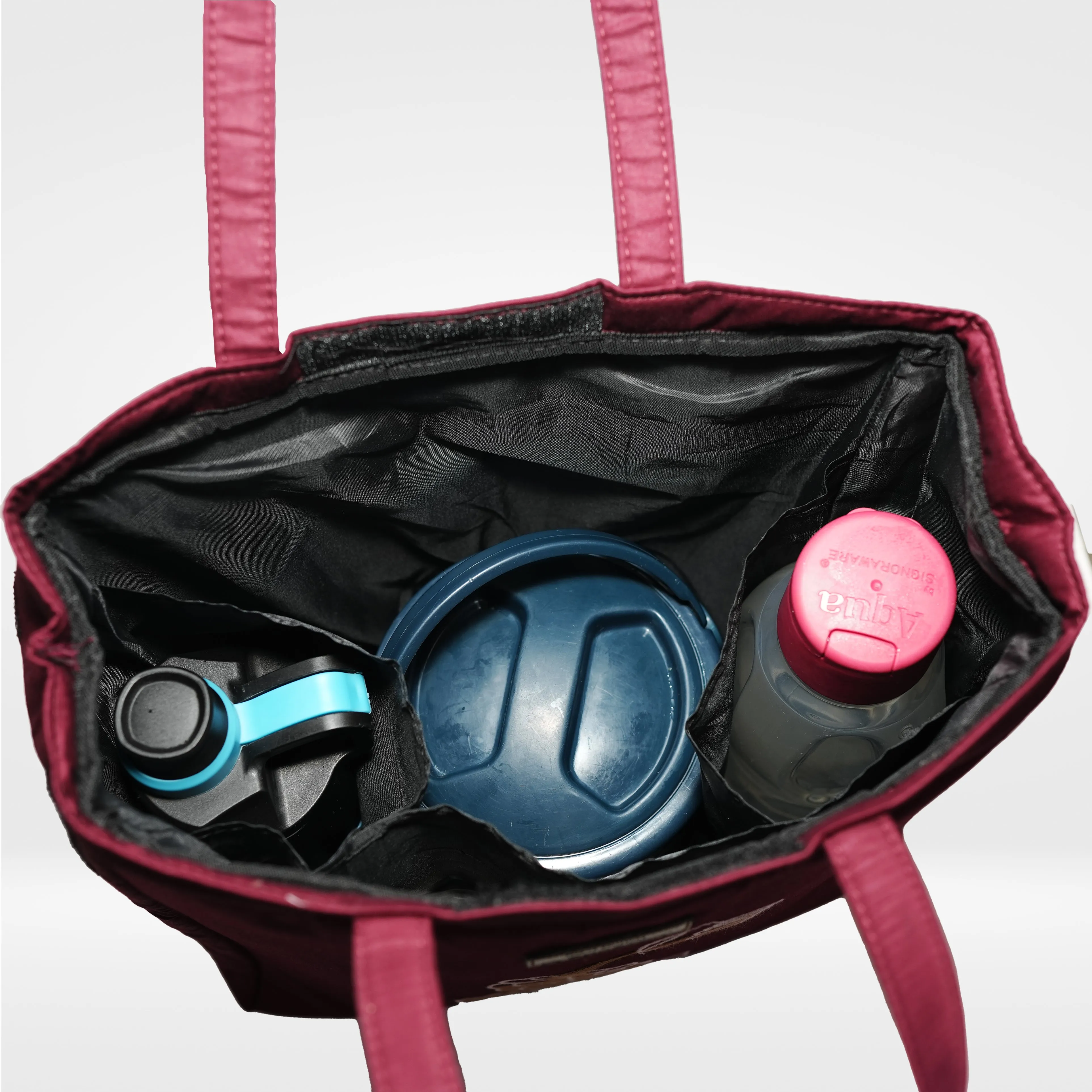 Fork and spoon-Burgundy Tiffin Bag