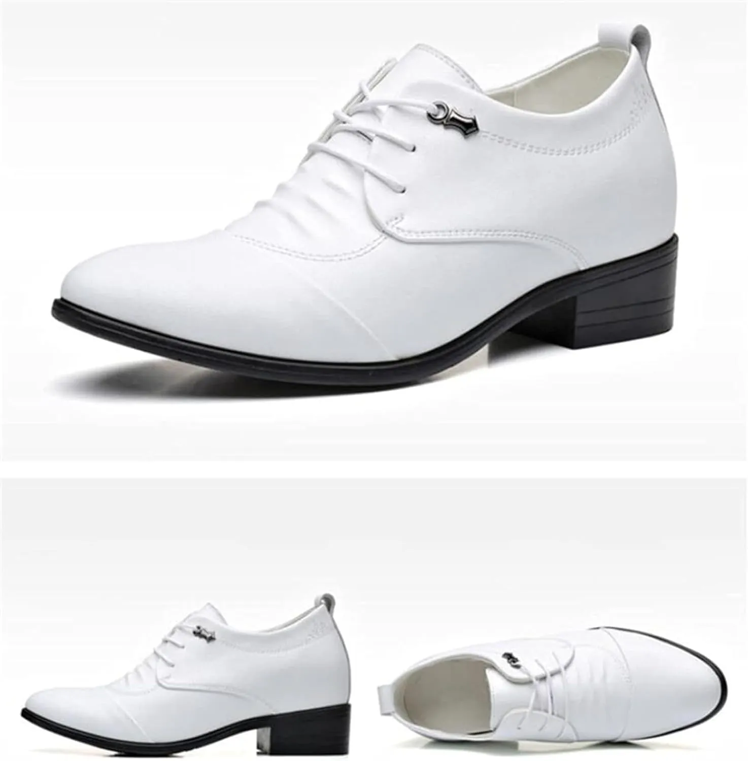 Formal Business Shoes, Men's Gentlemen Pointed Wedding Shoes, Classic Leather Shoes, Spring Casual Low Top, Low Heel Office Shoes