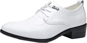 Formal Business Shoes, Men's Gentlemen Pointed Wedding Shoes, Classic Leather Shoes, Spring Casual Low Top, Low Heel Office Shoes