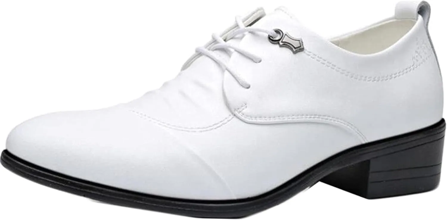 Formal Business Shoes, Men's Gentlemen Pointed Wedding Shoes, Classic Leather Shoes, Spring Casual Low Top, Low Heel Office Shoes