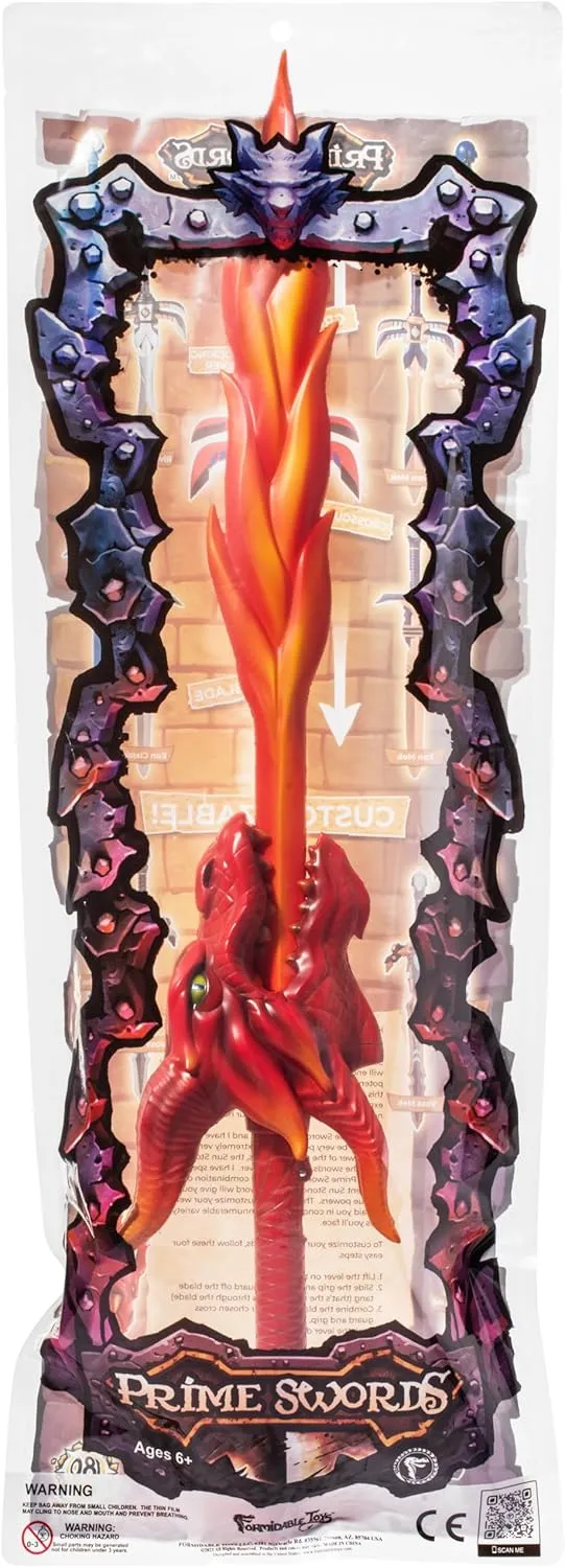 Formidable Toys - 32" Foam Swords for Kids - Mix & Match Designs - Pretend Play & Knight Toys - Fun Foam Weapons for Adults & Kids