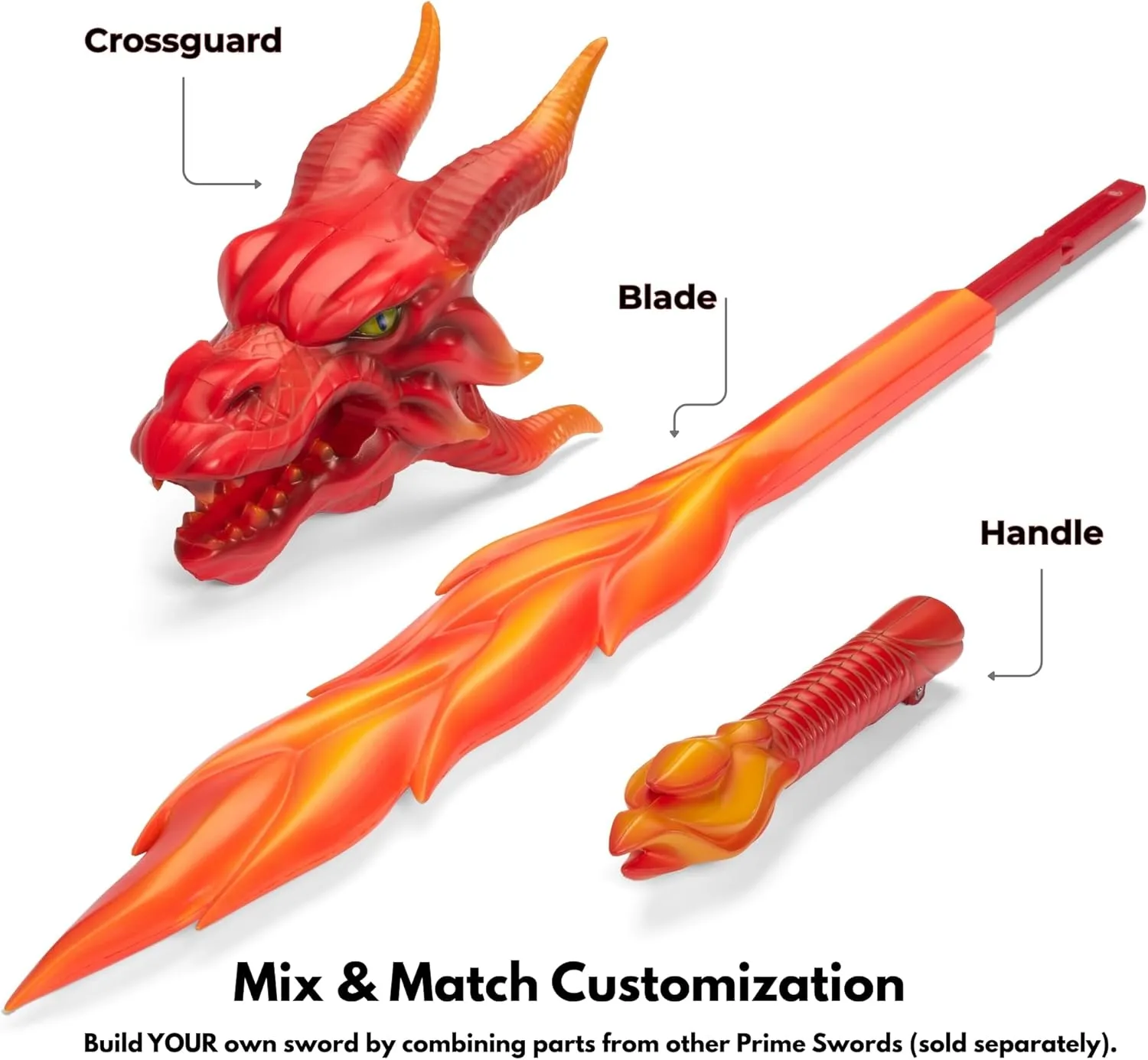 Formidable Toys - 32" Foam Swords for Kids - Mix & Match Designs - Pretend Play & Knight Toys - Fun Foam Weapons for Adults & Kids