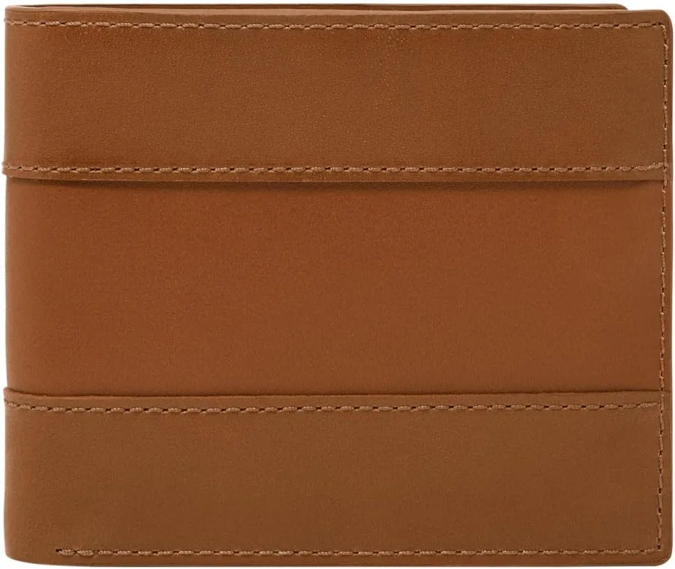 Fossil Men's Leather Bifold with Flip ID Wallet