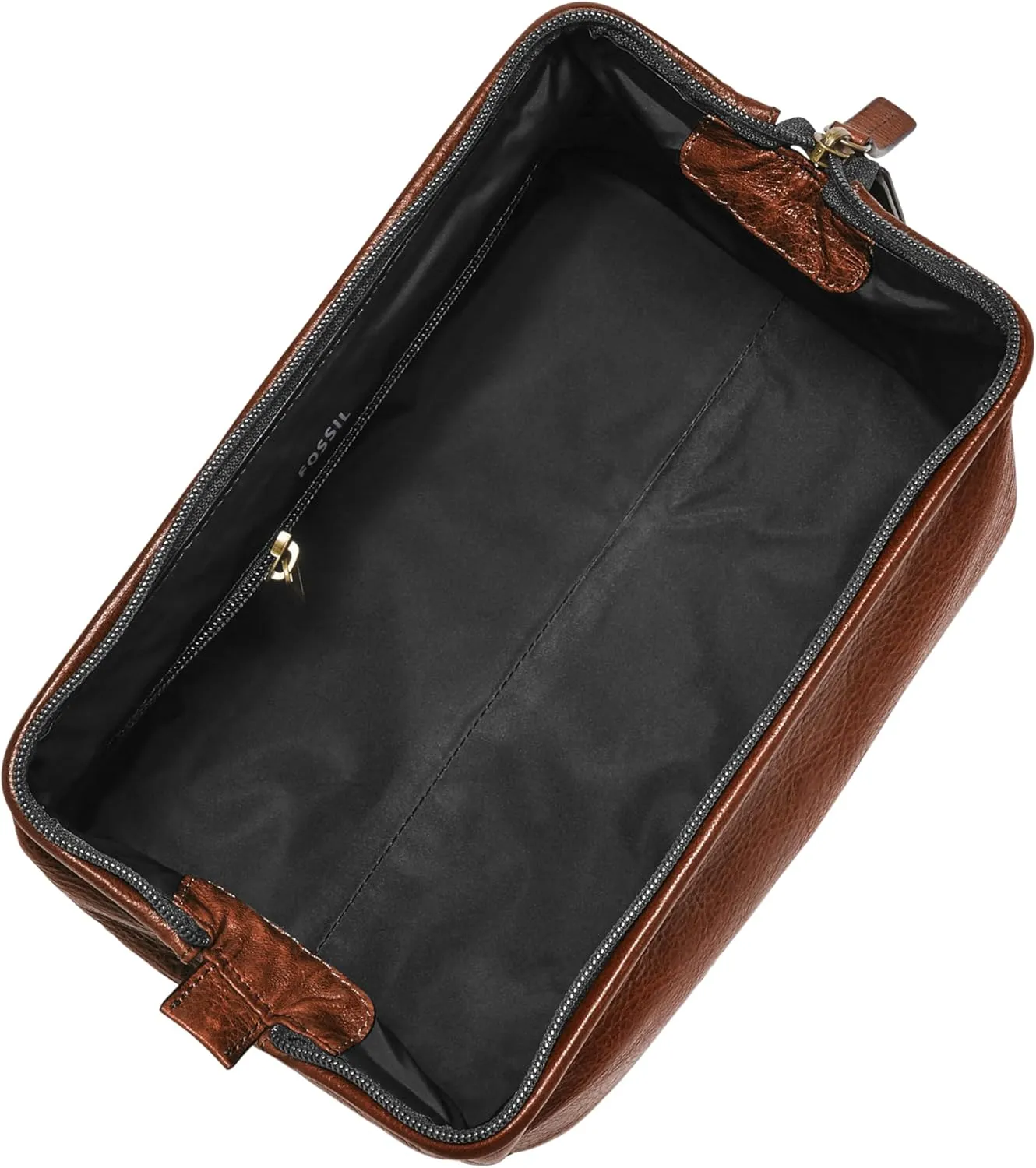 Fossil Men's Leather Travel Shave Dopp Kit