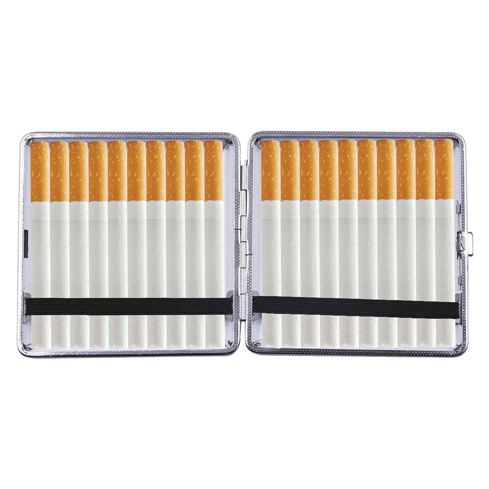 Fujima Faux Leather Cigarette Case | King Size | Asst Clrs | 12pc Display
