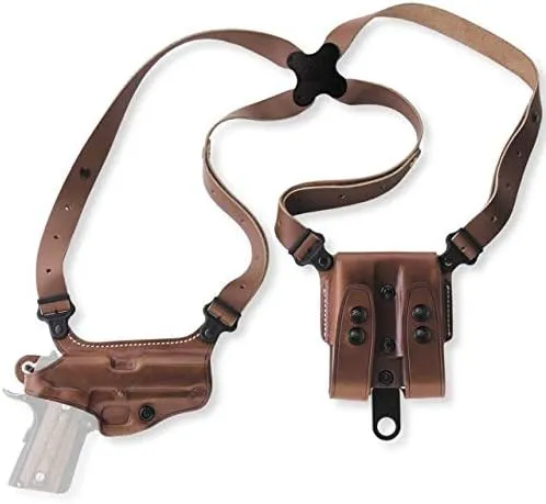 Galco Miami Classic Shoulder Handgun System Leather Holster, Left Hand, Tan, MC213