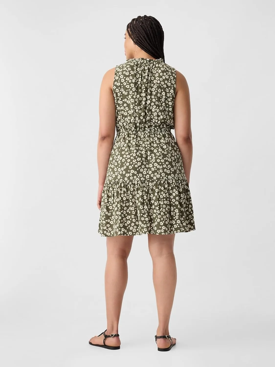 GAP Women's Sleeveless Split Neck Dress