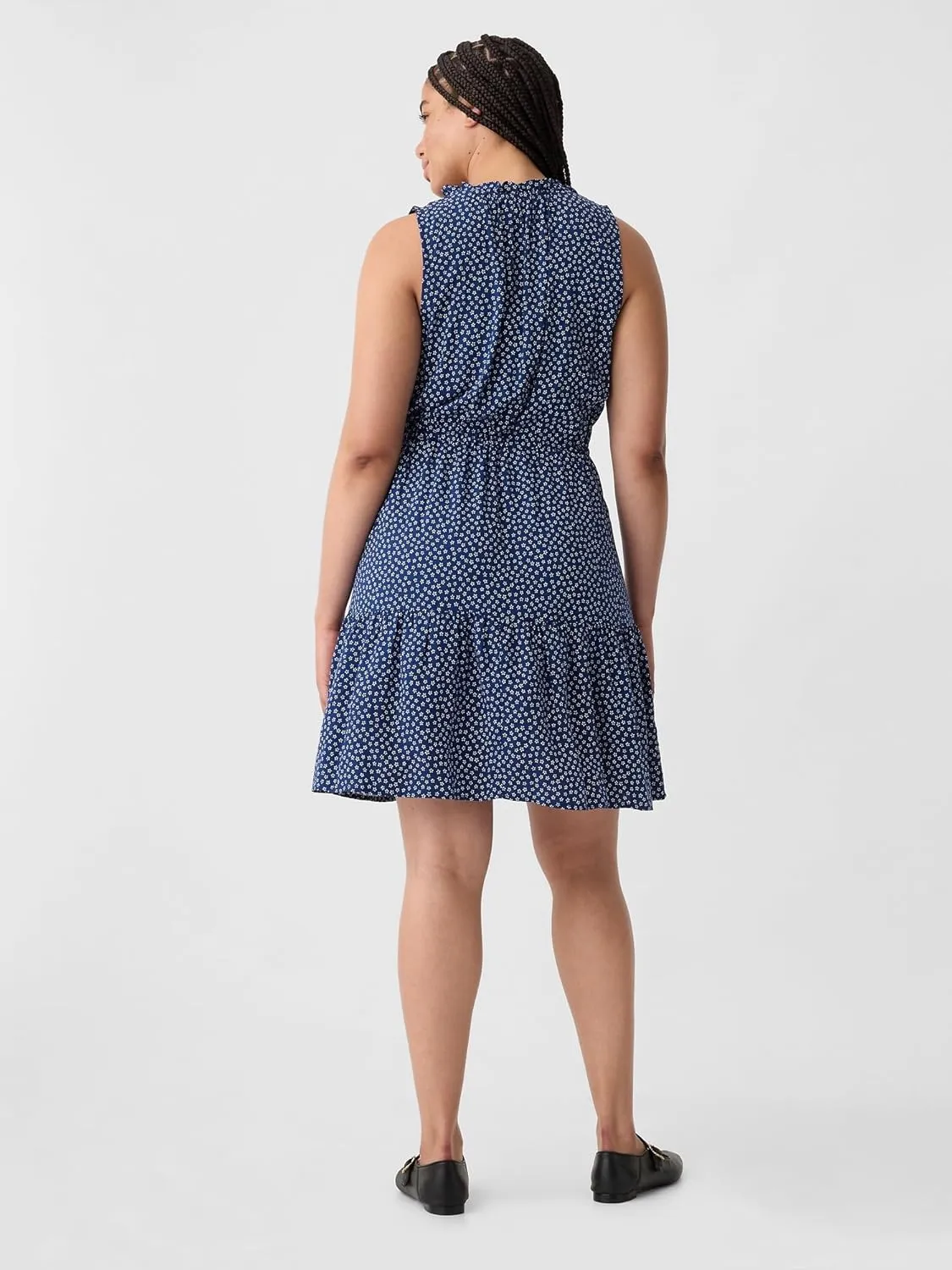 GAP Women's Sleeveless Split Neck Dress