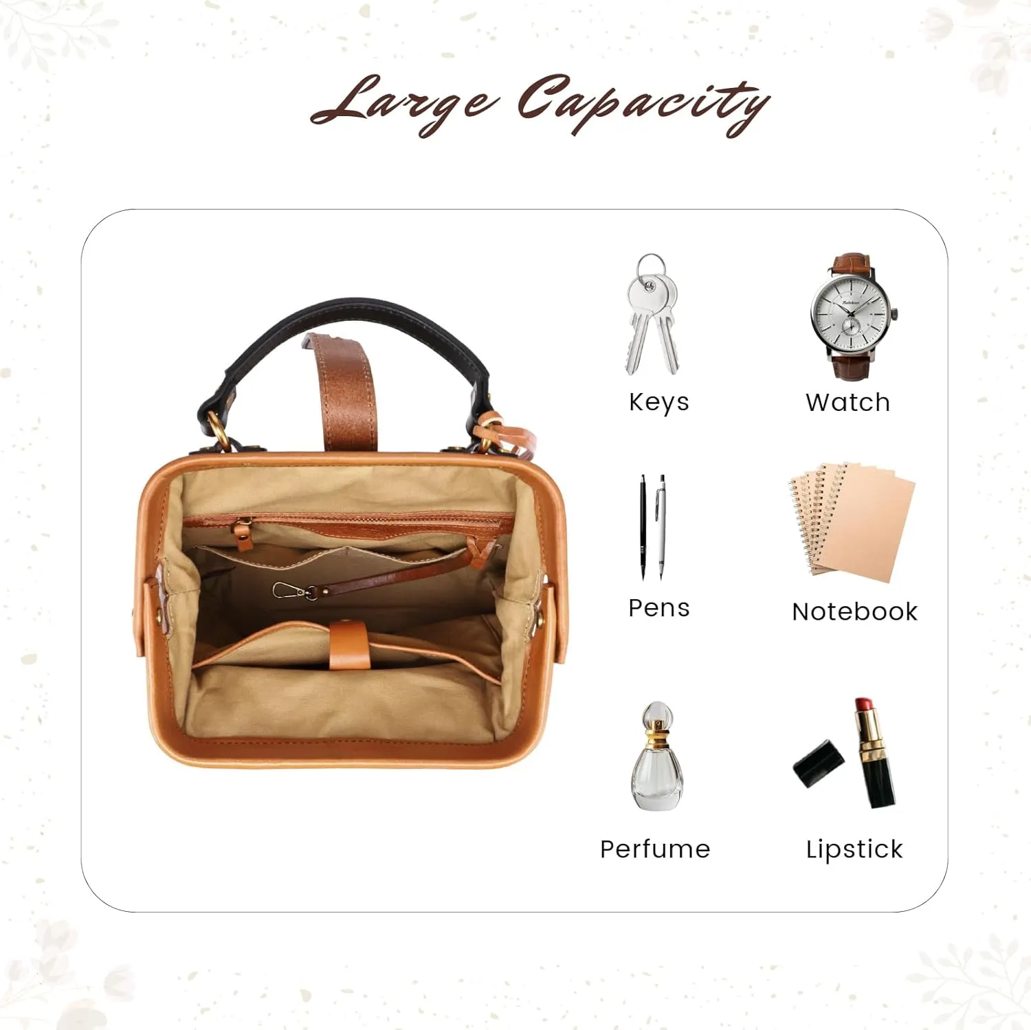 Genuine Leather Backpack Purse for Women Convertible Shoulder Bag Fashion Casual Backpack Ladies Leather Shoulderbag (Chestnut Ombre)