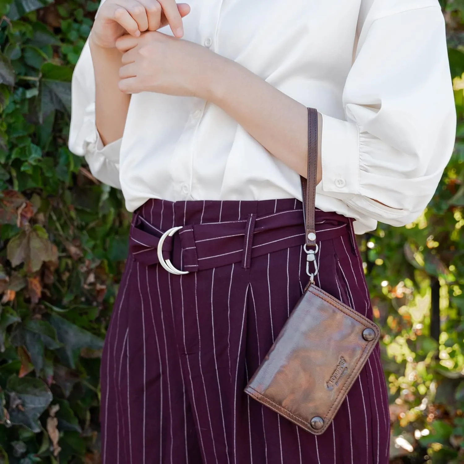 Genuine Leather Clutch Basswood