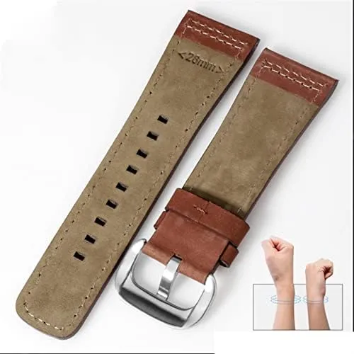 Genuine Leather strap for sevenfriday Watch Band Q203 M203 P1 P2 S2 M2 Q2 03 01 02 Brown blue 28mm cowhide watch strap