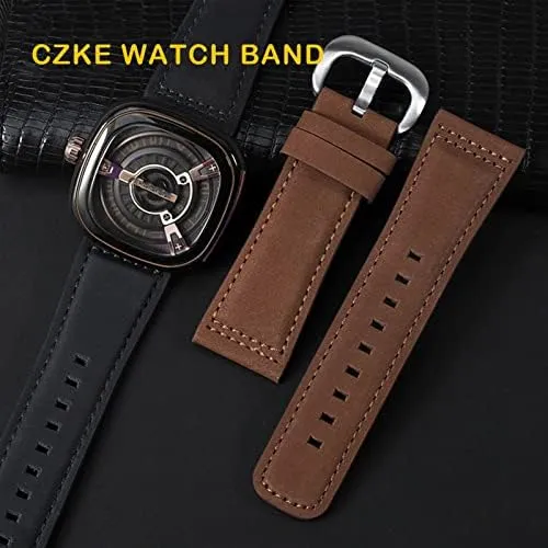 Genuine Leather strap for sevenfriday Watch Band Q203 M203 P1 P2 S2 M2 Q2 03 01 02 Brown blue 28mm cowhide watch strap