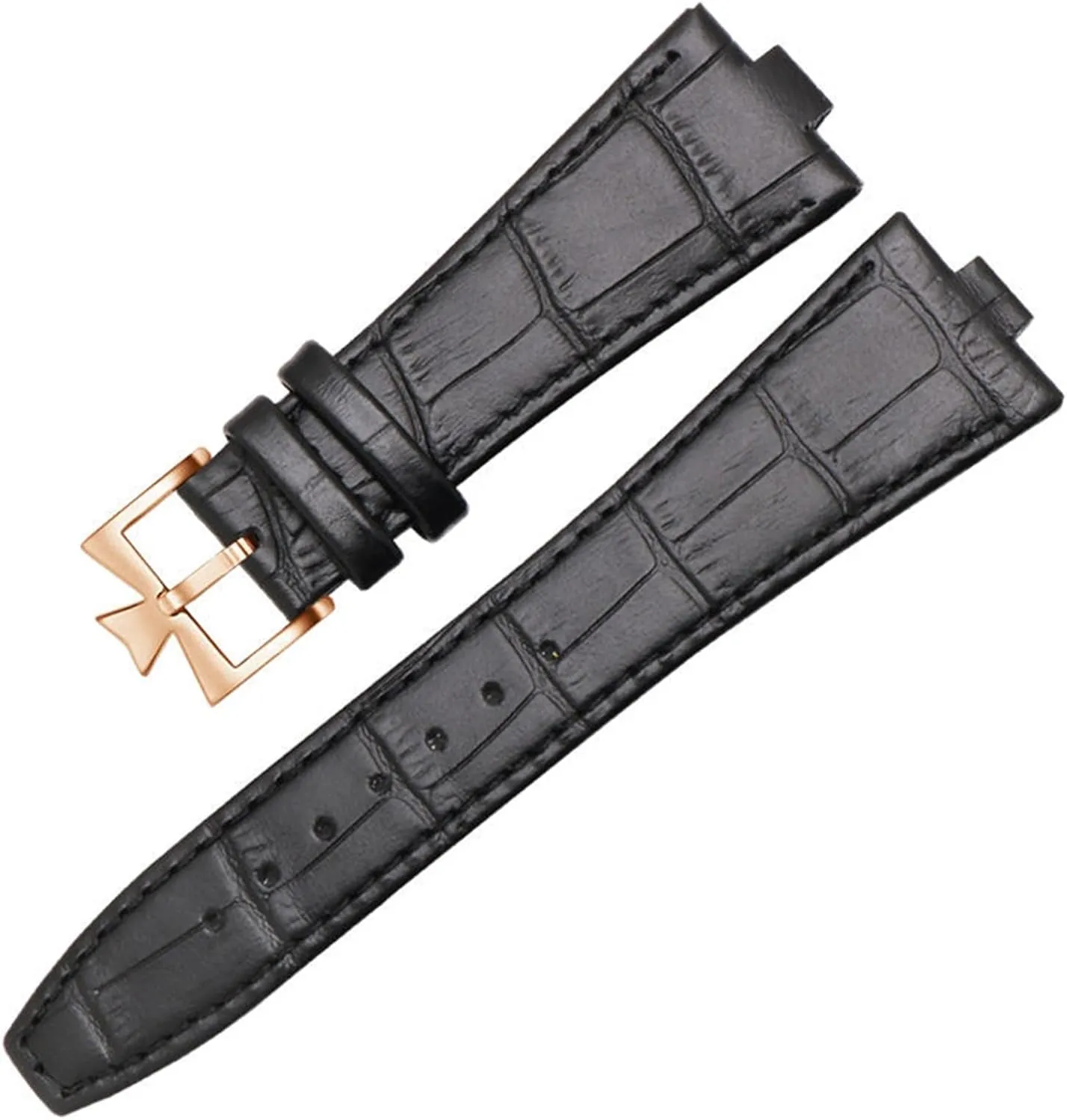 Genuine leather strap is suitable for Vacheron Constantin OVERSEAS Series 4500V 5500V P47040 stainless steel buckle