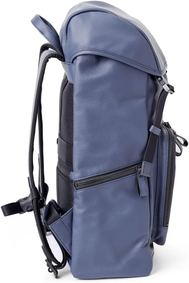Genuine Leather Travel Backpack Locus, Made In Japan, No.672703, Navy