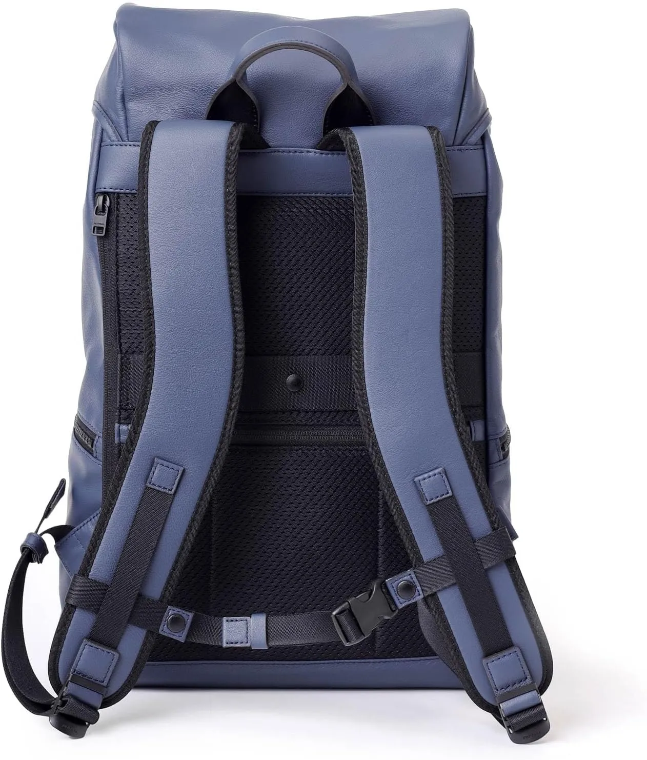 Genuine Leather Travel Backpack Locus, Made In Japan, No.672703, Navy