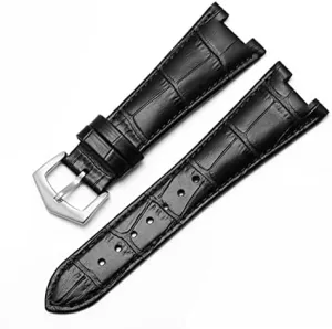 Genuine Leather Watch Band For Patek for Philippe 5711 5712G Nautilus Watchs Men and Women Special Notch 25mm*12mm Watch Strap