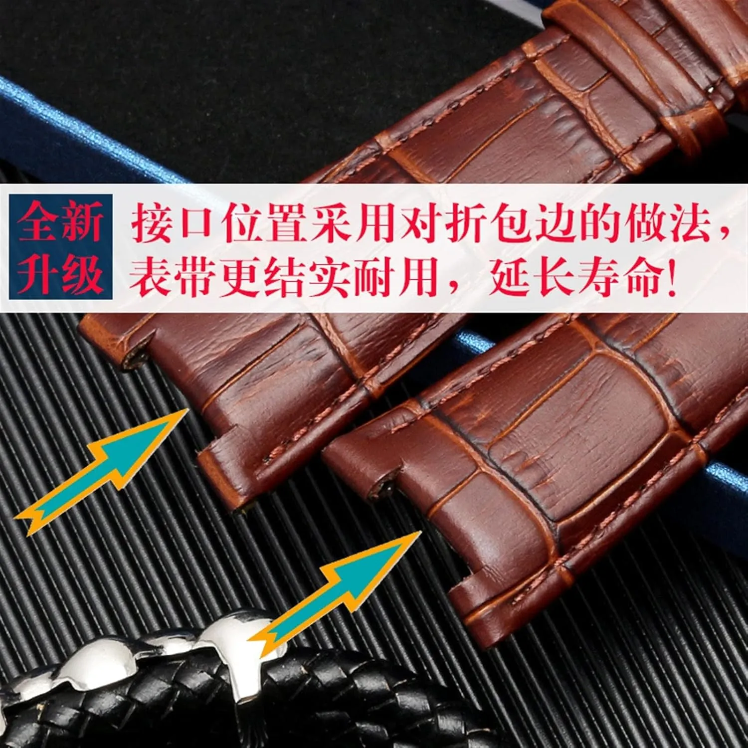 Genuine Leather Watch Band For Patek Philippe 5711 5712G Nautilus Watchs Men And Women Special Notch Watch Strap 25mm*12mm