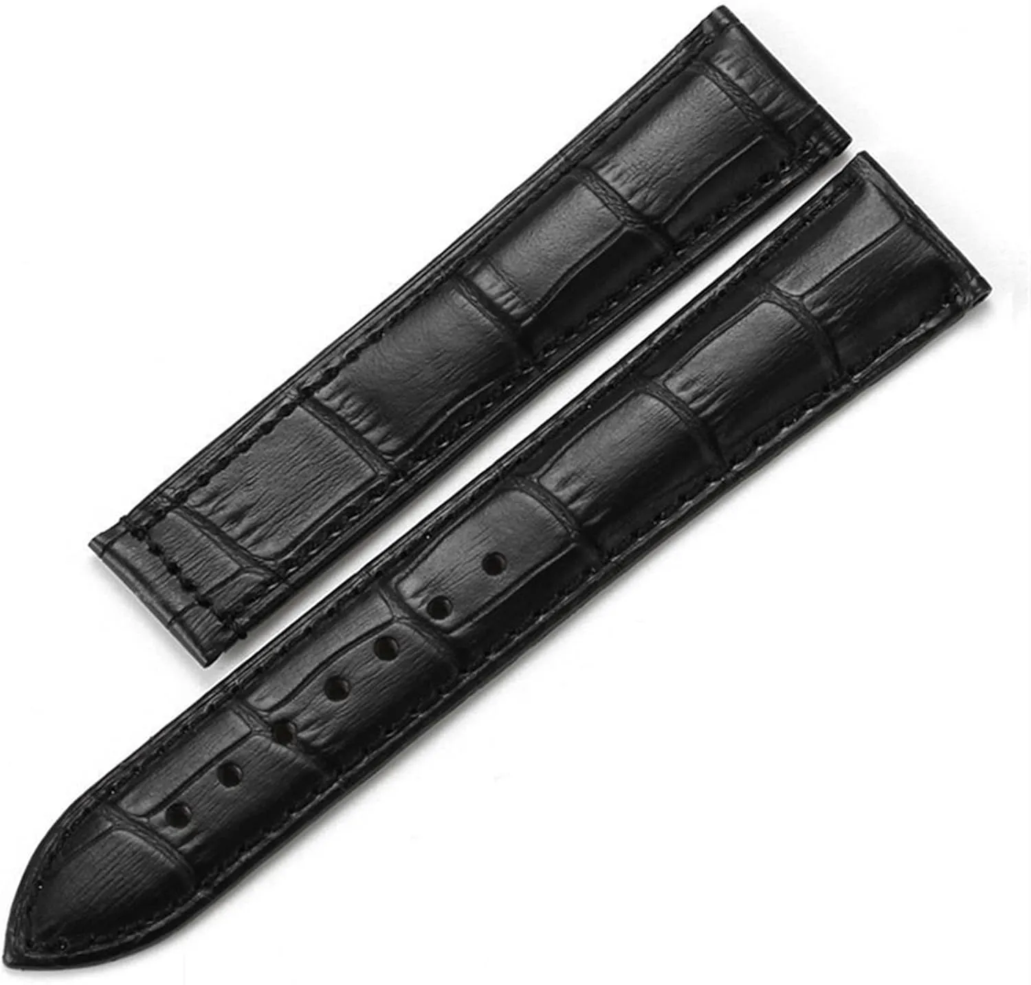 Genuine Leather Watch Strap for Omega Watch Seamaster wristband 19mm 20mm 22mm Deployant Clasp Black Brown Watchband Bracelet