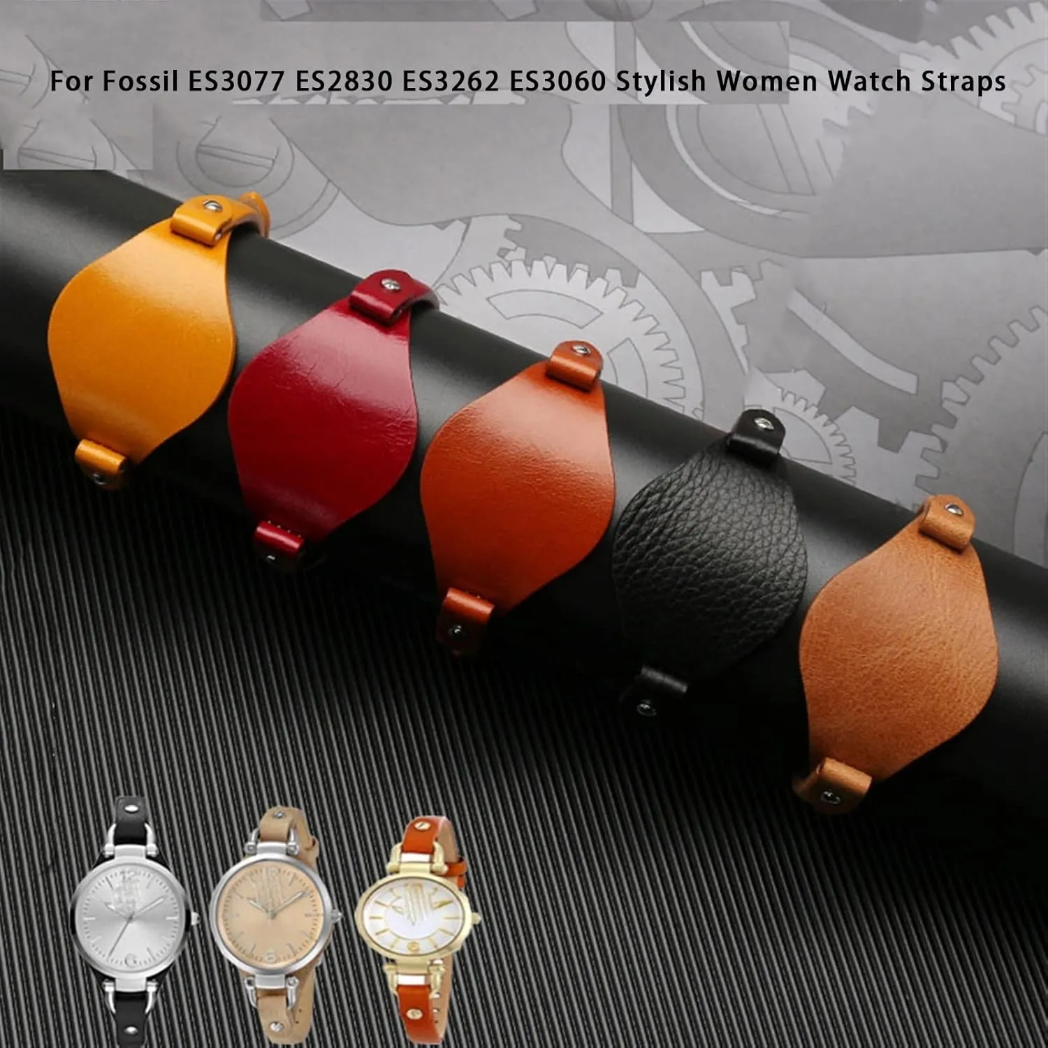 Genuine Leather Watchbands For Fossil ES3077 ES2830 ES3262 ES3060 Stylish Women Watch Straps Small Bracelet