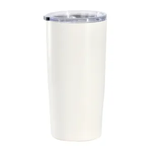 Gibson Home Marina 18oz Stainless Steel Thermal Tumbler with Acrylic Lid in Crea