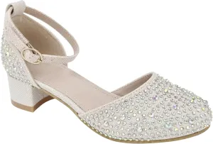 Girls Princess Dress Shoes Mary Jane with Ankle Strap for Weddings and Parties TR335