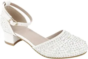 Girls Princess Dress Shoes Mary Jane with Ankle Strap for Weddings and Parties TR335