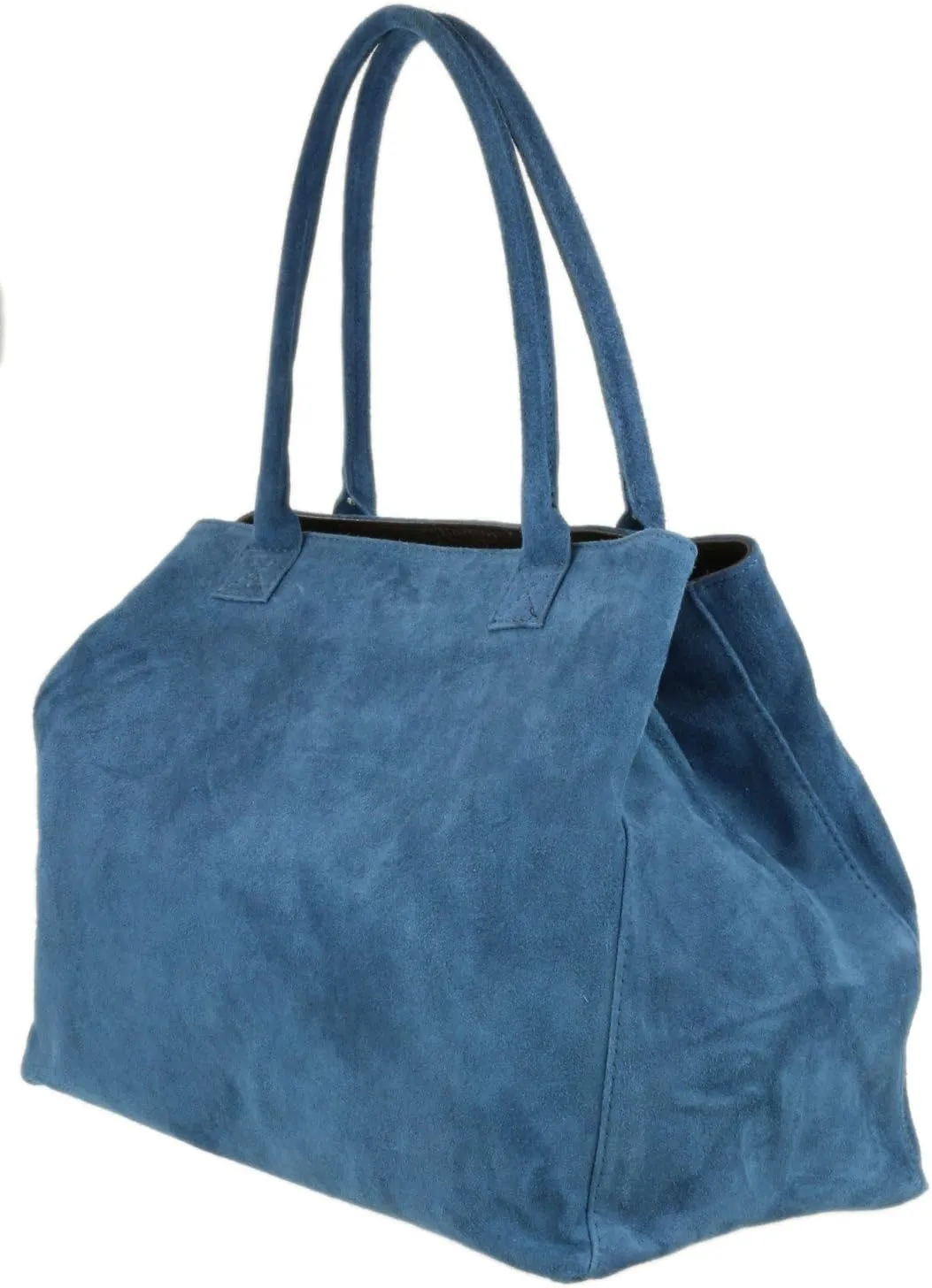 Girly HandBags Womens Expandable Italian Suede Leather Shoulder Bag