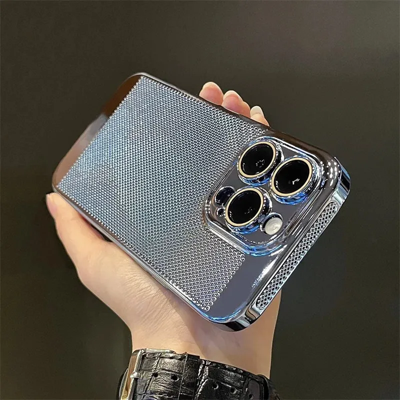 Glossy Plating Cool Feel Hard Back Cover Case For iPhone