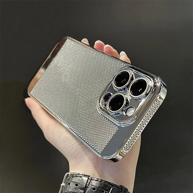 Glossy Plating Cool Feel Hard Back Cover Case For iPhone