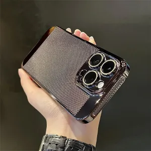 Glossy Plating Cool Feel Hard Back Cover Case For iPhone